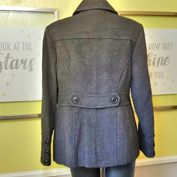 Cashmere/Wool Blend Pea Coat - Picture 3 of 8